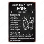 20x30cm - plaque en mtal pour sandwich et ptes, rgles de cuisine rtro, signe en etain, pain frais, ...