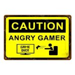 20x30cm - plaque de signalisation murale en mtal, avertissement, pas de fume, rgles de prcaution, ...