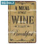 20x30cm - signe en mtal du monde des vins, vintage, en etain, dcor mural de bar, artisanat en mtal, ...