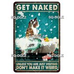 20x30cm - sq dglz vintage aim chat baignoire en mtal plaque signaltique signe d'tain plaque de barre ...