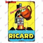 20x30cm - vintage ricard whisky metal sign belgium beer wall decor bar pub casino decorations tin sign ...