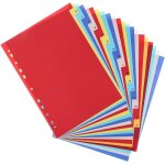 21 intercalaires classeur a4 alphabtique multicolore pour organisation de documents (29, 5 x 20, 8 cm) ...