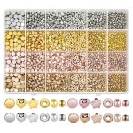 2160 pices spacer perles set diverses formes bracelet perles c?ur rond perles