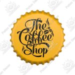 22 cm - bouchon de bouteille de caf en mtal vintage, plaque de signe en etain pour la cuisine, caf, ...