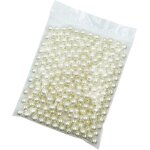 220pcs 14mm ivoire art faux perles perles abs rond l�che espaceur perles pour bricolage artisanat colliers ...