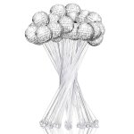 24 pcs boules disco cocktail agitateurs en plastique rond top swizzle btons gteau boule a facettes ...