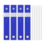 24 pices recharges de plomb de crayon de charpentier 2, 8 mm blanc, solide porte - mines de remplacement ...