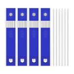 24 pices recharges de plomb de crayon de charpentier 2, 8 mm blanc, solide porte - mines de remplacement ...