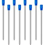 24 pices recharges de stylo a bille pour stylos en cristal de diamant de marque, 2, 75 pouces (encre ...