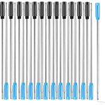 24 pices recharges de stylo a bille remplaables 4, 5 pouces(11, 6 cm) et 1 mm pointe moyenne, ecriture ...