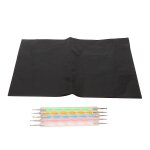 25 pcs a4 transfert papier graphite pochoir papier de traage papier a dessin pour bricolage artisanat ...