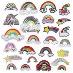 25 pcs rainbow patch iron on patches appliques autocollants pour vêtements, sac a dos, casquettes, réparer ... 25 pcs rainbow patch iron on patches appliques autocollants pour vêtements, sac a dos, casquettes, réparer ...