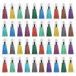 250pcs / set porte - cl�s glands en vrac color� cuir pompon pendentifs