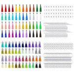 288 pcs porte - cls glands anneaux pour artisanat porte - cls glands avec chane dextension
