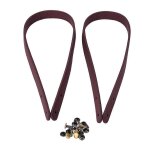 2pcs 65cm poignées de sac en cuir a la main avec rivets diy patchwork bagages accessoiresvin rouge 2pcs 65cm poignées de sac en cuir a la main avec rivets diy patchwork bagages accessoiresvin rouge