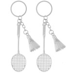 2pcs badminton porte - cl�s pendentifs suspendus badminton porte - cl�s pendentifs