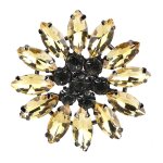 2pcs color cristal verre applique grande fleur cousant pierres de cristal pour robe chaussure craftsjaune ...