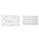 2pcs die cuts lettres en acier au carbone forme scrapbooking moule de coupe pour artisanat photo album ...