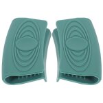 2pcs hot skillet handle covers silicone assist handle holder pot grip sleeves