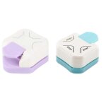 2pcs / set coupe - papier poinon 3 en 1 coin rounder coin punch coin cutter pour bricolage photocards ...