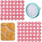 2pcs timbres lettre et chiffre, tampons en argile plastique pour biscuit, biscuit, poterie projets de ...