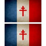 2x autocollant sticker drapeau vintage vieilli france libre 2x autocollant sticker drapeau vintage vieilli france libre