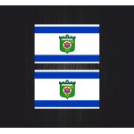 2x autocollant sticker voiture moto macbook drapeau tuning auto tel aviv israel