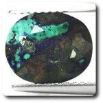 3. 27 cts malachite azurite madagascar.