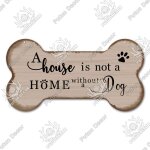 3. 9x7. 8 pouces - plaque de chien en bois, dcor en os, belle amiti, pendentif en bois, dcoration ...