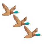 3 pcs canards en bois wall decor pour chambre a coucher ferme rustique sculpt bois wall art pour chambre ...