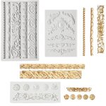 3 pièces moule silicone baroque, moule en silicone 3d, diy moules a gâteaux moule pate a sucre moule ... 3 pièces moule silicone baroque, moule en silicone 3d, diy moules a gâteaux moule pate a sucre moule ...