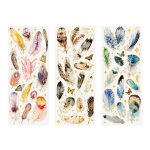 3 pi�ces plume journal autocollants - pet art embellissements pour le scrapbooking