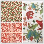 3 pices de poterie dcor sous glaure fleur papier autocollant papier prune motif poisson bricolage ...