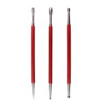 3 pièces - stylo de sertissage en acier inoxydable, outils de poterie de sculpture, stylo de sertissage ... 3 pièces - stylo de sertissage en acier inoxydable, outils de poterie de sculpture, stylo de sertissage ...