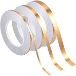 3 rouleaux bandes d�coratives auto - adh�sif ruban d'or m�tallis� feuille de polyester ruban or washi ...
