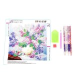 30 x 30cm plein diamant peinture croix artisanat kit maison d�corer bricolage (lavande)