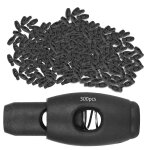 300 pcs cordon verrous trou unique ressort en plastique corde boucle nylon clip v�tements accessoires ...
