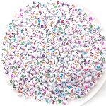 300pcs color� complet lettre perles alphabet anglais perles pour la fabrication de bijoux
