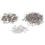 300pcs earring hooks kit acier inoxydable mixed colors earring hooks set with jump rings earring backs ... 300pcs earring hooks kit acier inoxydable mixed colors earring hooks set with jump rings earring backs ...