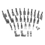 31 pcs pied - de - biche jeu de 2 vis pour machine a coudre singer
