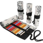 36 / 48 / 72 slots crayon de couleur wrap pencils roll holder