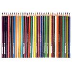 36 couleurs crayon de couleur huileuse soluble dans l'eau stylo color� ensemble avec taille - crayon ...