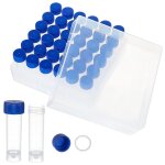 36 pcs 5 ml tubes flacons en plastique avec bouchons a vis petits tubes dechantillon tubes a essai ...