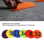 36pcs tapis marqueurs enfants jeu 6 couleurs sol point markers pour classroom kindergarten