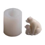 3d ours polaire r�sine epoxy moule bougie savon silicone moule diy artisanat ornements outils de moulage ...