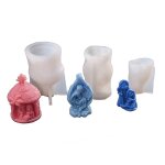 3pcs abstrait sainte famille silicone bougie moule famille cadeau fait main 3pcs abstrait sainte famille silicone bougie moule famille cadeau fait main