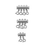 3pcs slide clasp lock collier connecteur multi brins slide tube fermoirs pour bracelet stratifi� collier ...