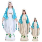 3pcs vierge marie statue rsine catholique religieux figurine bureau vierge marie statue dcoration