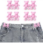 4 / 8 paire bear tighten taille bouton pin taille rglable boucle extender pantalon taille serrage ours ...