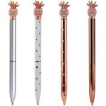 4 pièces ananas stylos a bille stylos a bille en métal stylos en or rose pour fournitures de bureau scolaires, ... 4 pièces ananas stylos a bille stylos a bille en métal stylos en or rose pour fournitures de bureau scolaires, ...